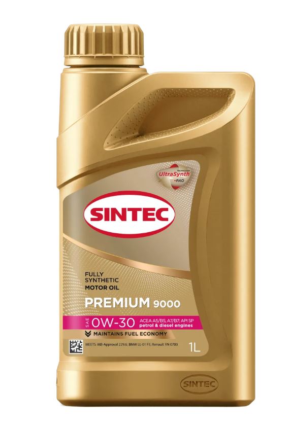 Sintec PREMIUM 9000 0W30 SP/CF A5/B5 1л