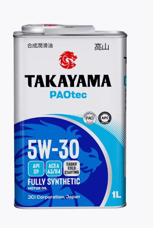 Takayama 5w30 PAOtec SP A3/B4 1л металл