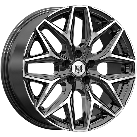 диски КиК АРИУС 7,0xR17 5x108 60,1 33 алмаз_черный