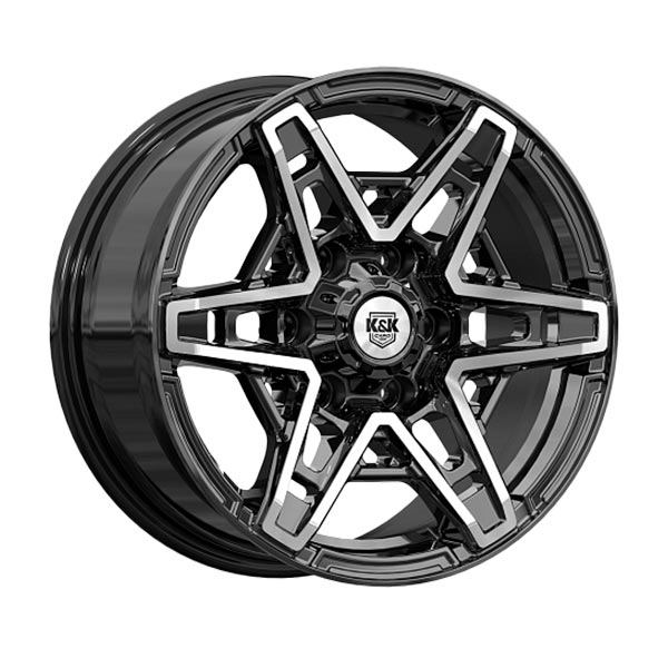 диски КиК БЛЭКБЕРН 8,0xR17 6x139,7 100,1 36 алмаз_черный